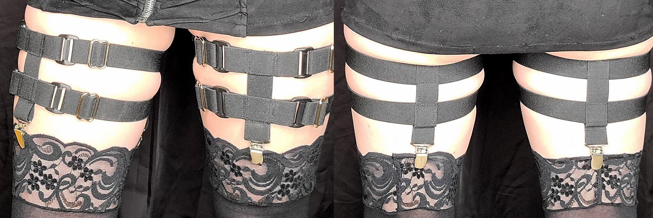 T-Front Garters with I-Back and 2 Leg Straps