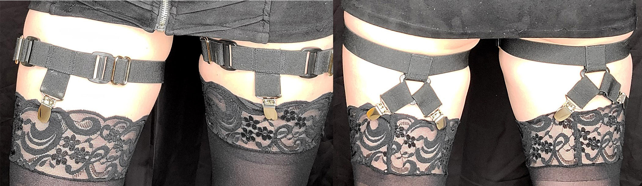 T-Front Garters with Y-Back and 1 Leg Strap