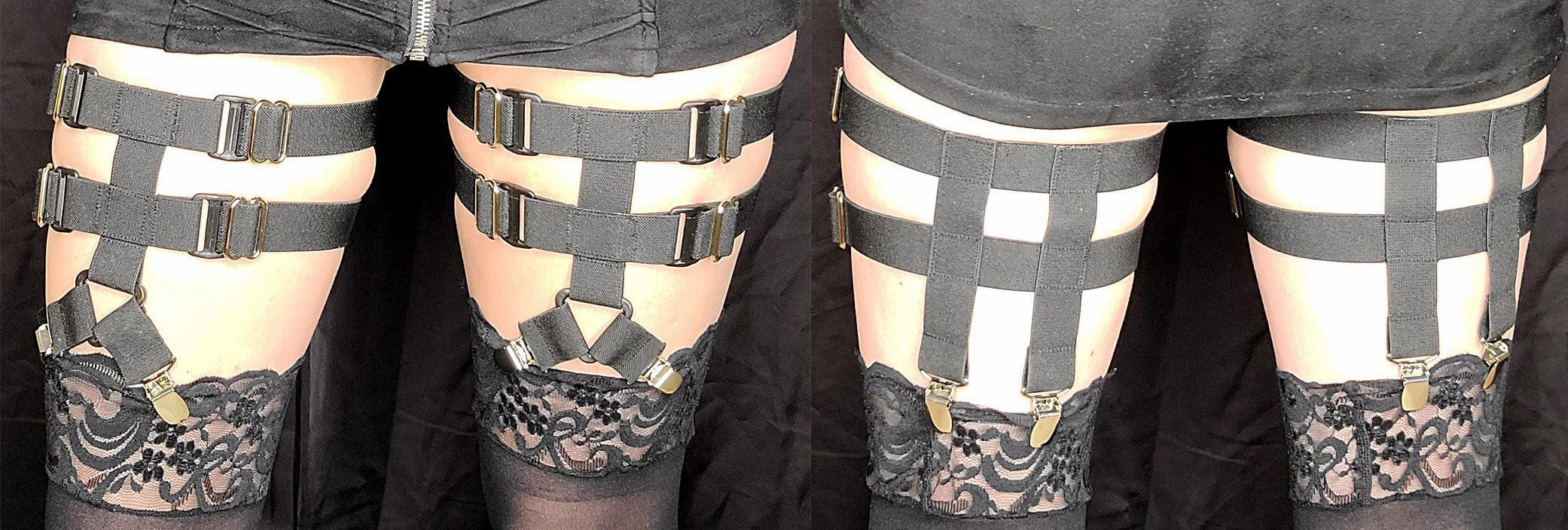 Y-Front Garters with II-Back and 2 Leg Straps