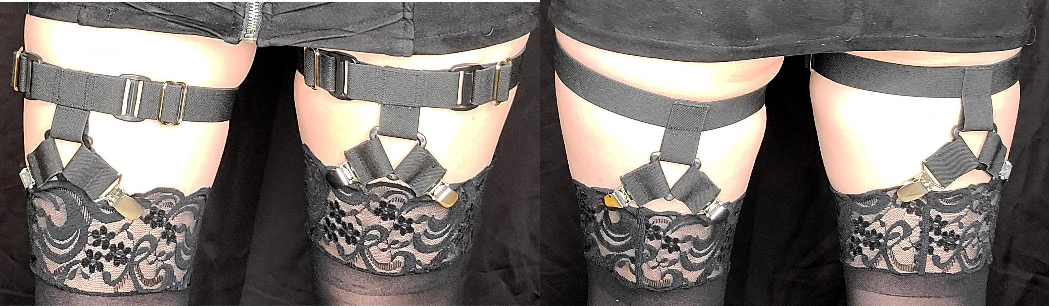 Y-Front Garters with Y-Back and 1 Leg Strap